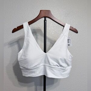NWT Lululemon Align V-Neck Buttery Soft White Sports Bra - Women’s 14 (C/D Cup)